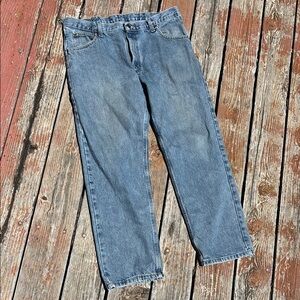 Wrangler Blue Straight Jeans Classic Denim